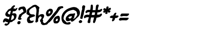 Estanica Bold Italic Font OTHER CHARS