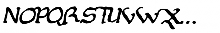 Estanica Italic Font UPPERCASE