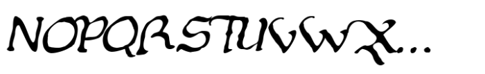 Estanica Light Italic Font UPPERCASE