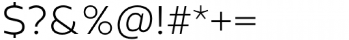 Este Ultra Light Font OTHER CHARS