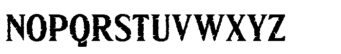 Estefit Rough Font UPPERCASE