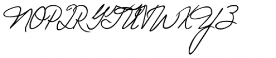 Estelle Handwriting Font UPPERCASE