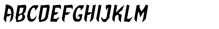 Esternal Italic Font UPPERCASE