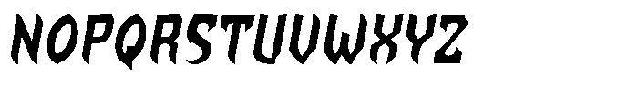 Esternal Italic Font UPPERCASE