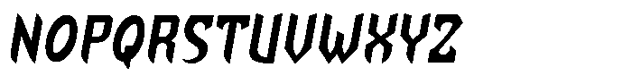 Esternal Italic Font LOWERCASE
