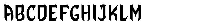 Esternal Regular Font UPPERCASE