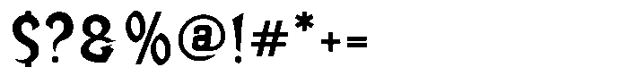 Esternal Sharp Font OTHER CHARS