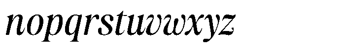 Estetika Maison Italic Font LOWERCASE