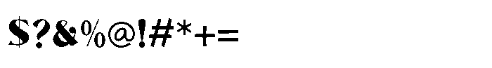 Estetika Font OTHER CHARS