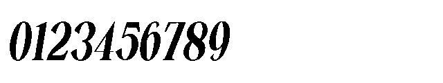 Estin Loftin Condensed Italic Font OTHER CHARS