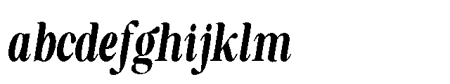 Estin Loftin Condensed Italic FONT