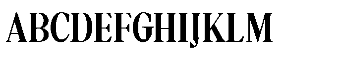 Estin Loftin Condensed Font UPPERCASE