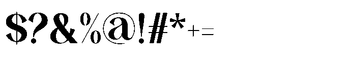 Estin Loftin Regular Font OTHER CHARS