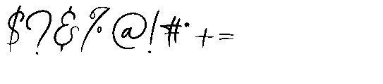 Estoria Talking Script Regular Font OTHER CHARS