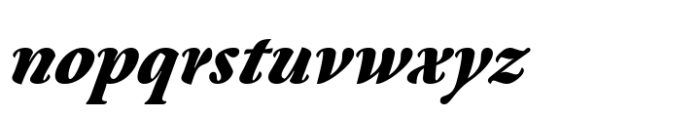 Estratto Black Italic Font LOWERCASE