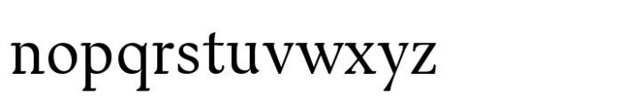 Estratto Variable Regular Font LOWERCASE