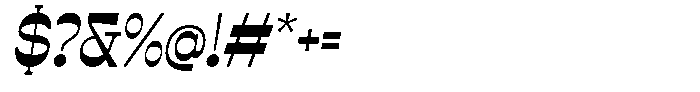 Estripe Slant Regular Font OTHER CHARS