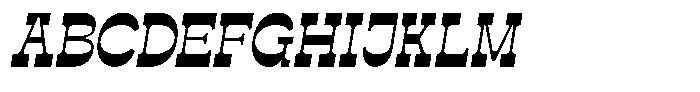 Estripe Slant Regular Font UPPERCASE