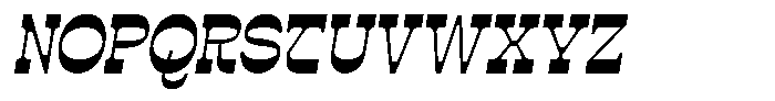 Estripe Slant Regular Font UPPERCASE