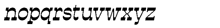 Estripe Slant Regular Font LOWERCASE