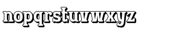 Esyotu Shadow Font LOWERCASE