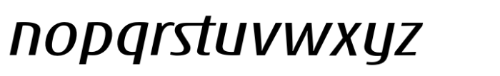 eSpectrum Regular Italic Font LOWERCASE