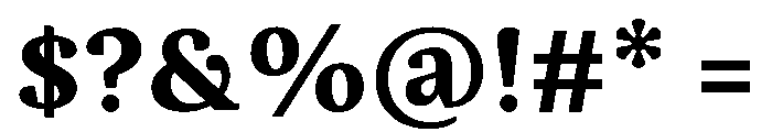 EskorteLatin Bold Instance Font OTHER CHARS