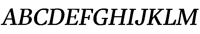 EskorteLatin Italic Instance Font UPPERCASE
