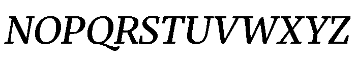 EskorteLatin Italic Instance Font UPPERCASE