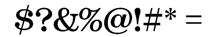 EsperanzaHeadline Roman Font OTHER CHARS