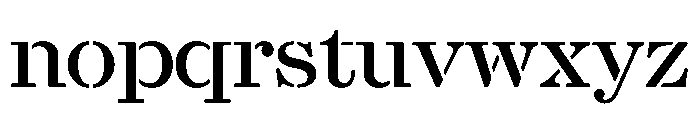 EsperanzaStencil Roman Font LOWERCASE