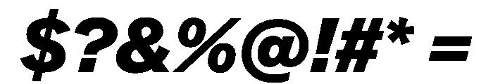 Essent BlackItalic Instance Font OTHER CHARS
