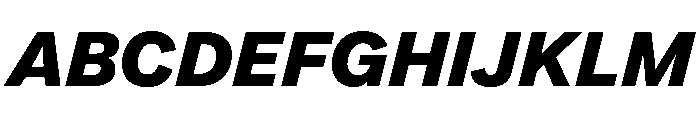 Essent BlackItalic Instance Font UPPERCASE