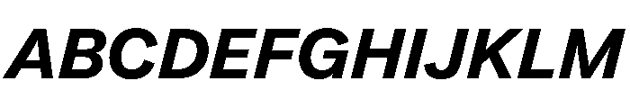 Essent BoldItalic Instance Font UPPERCASE