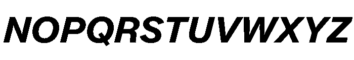 Essent BoldItalic Instance Font UPPERCASE