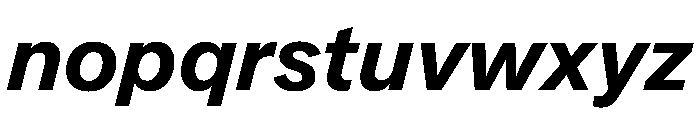 Essent BoldItalic Instance Font LOWERCASE