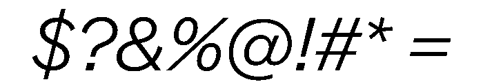 Essent BookItalic Instance Font OTHER CHARS