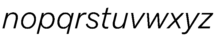 Essent BookItalic Font LOWERCASE
