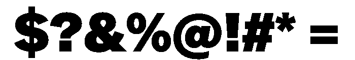 Essent Heavy Instance Font OTHER CHARS