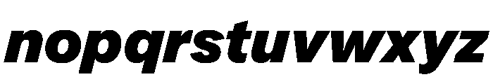 Essent HeavyItalic Instance Font LOWERCASE