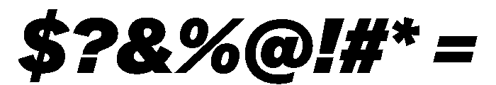 Essent HeavyItalic Font OTHER CHARS