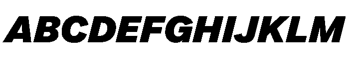 Essent HeavyItalic Font UPPERCASE