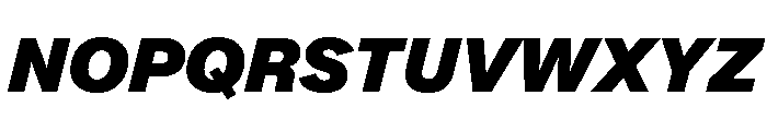 Essent HeavyItalic Font UPPERCASE