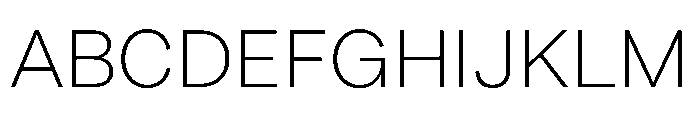 Essent Light Instance Font UPPERCASE
