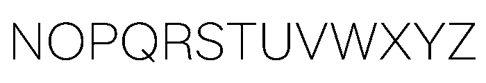 Essent Light Instance Font UPPERCASE