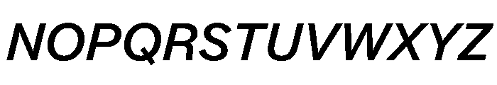 Essent MediumItalic Instance Font UPPERCASE