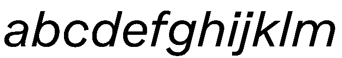 Essent RegularItalic Instance FONT