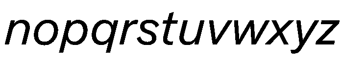 Essent RegularItalic Instance Font LOWERCASE