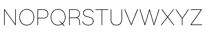 Essent Thin Font UPPERCASE