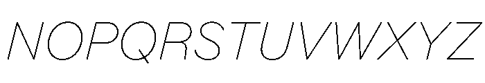 Essent ThinItalic Instance Font UPPERCASE